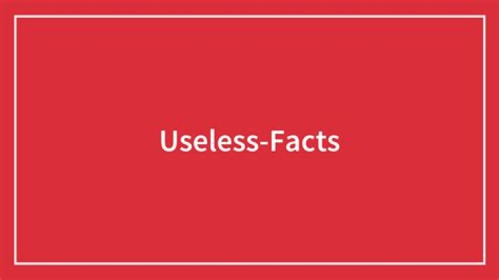 40 Useless Facts To Possibly Impress Your Friends Bored Panda
