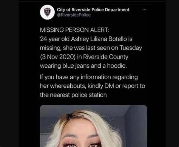 Ashley Liliana Botello Missing Or Found?