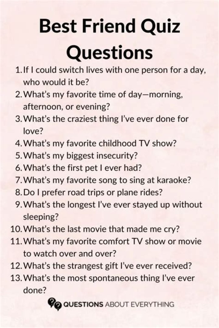 Bff quiz Friends quotes funny, Best friend questions, Bff quizes