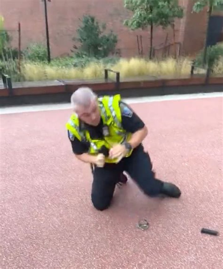 Boston Cop's Wild Slide a Meme