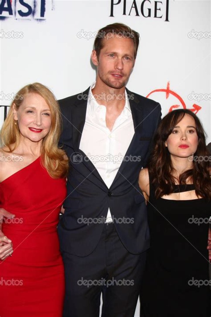 Brit Marling & Alexander Skarsgard posed for portraits for their movie