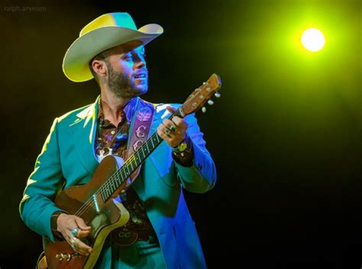 Charley Crockett performing at Love and Lightstream in Cedar Park, Texas