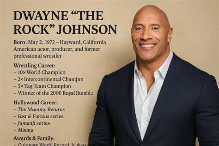 Dwayne Johnson The Rock Biography