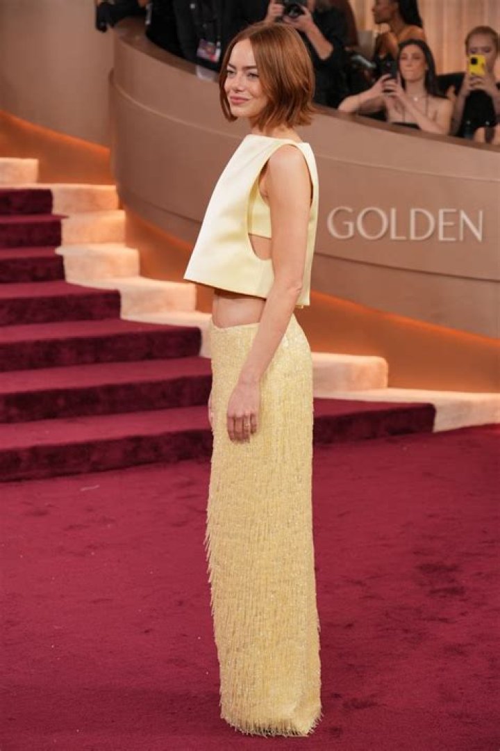 Emma Stone Golden Globe Awards in Beverly Hills 01/08/ 2017 • CelebMafia