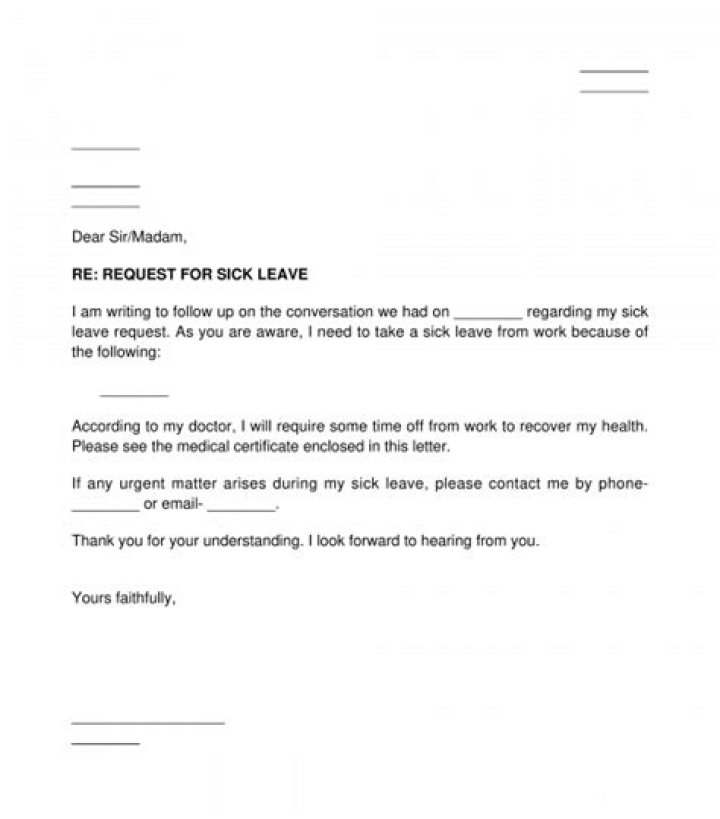 How To Write A Sick Leave Email To Your Boss (With Examples) Zippia