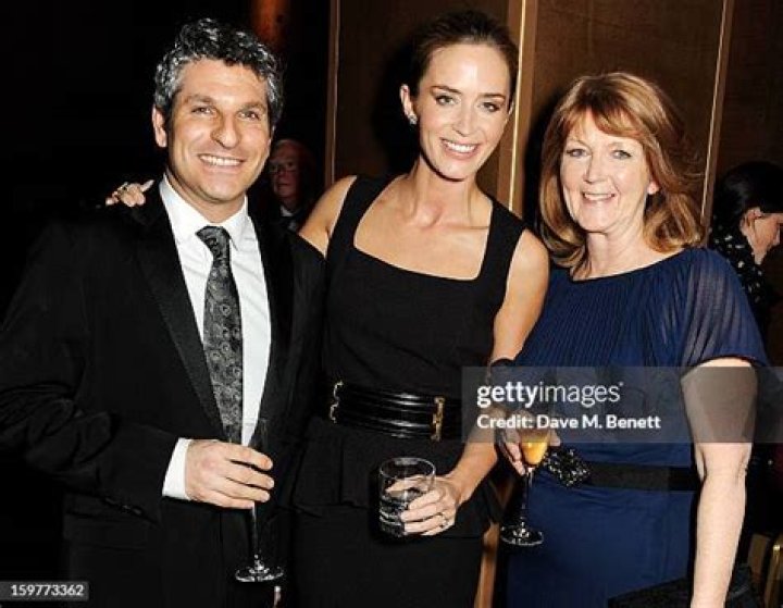 Jason Solomons, Emily Blunt and mother Joanna Blunt attend a... News