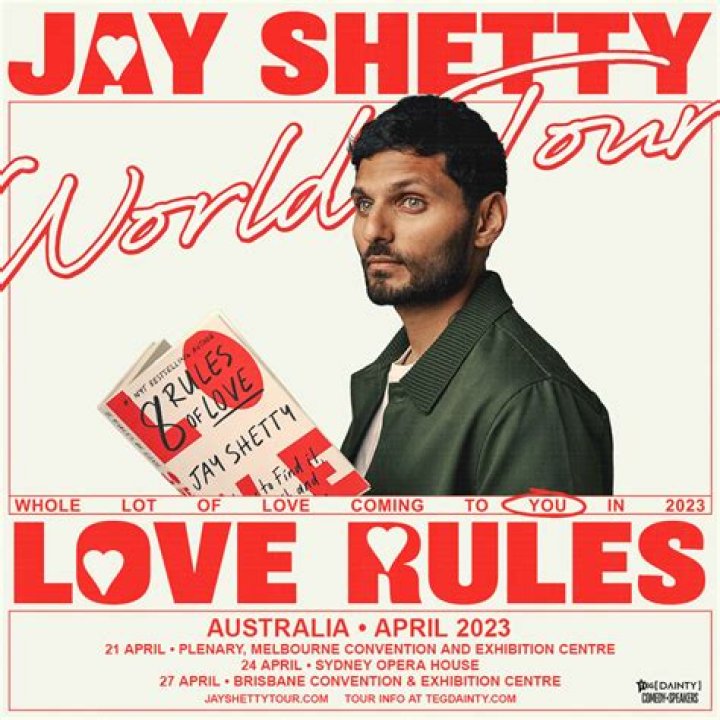 Jay Shetty Tickets, Tour & Concert Information Live Nation Australia