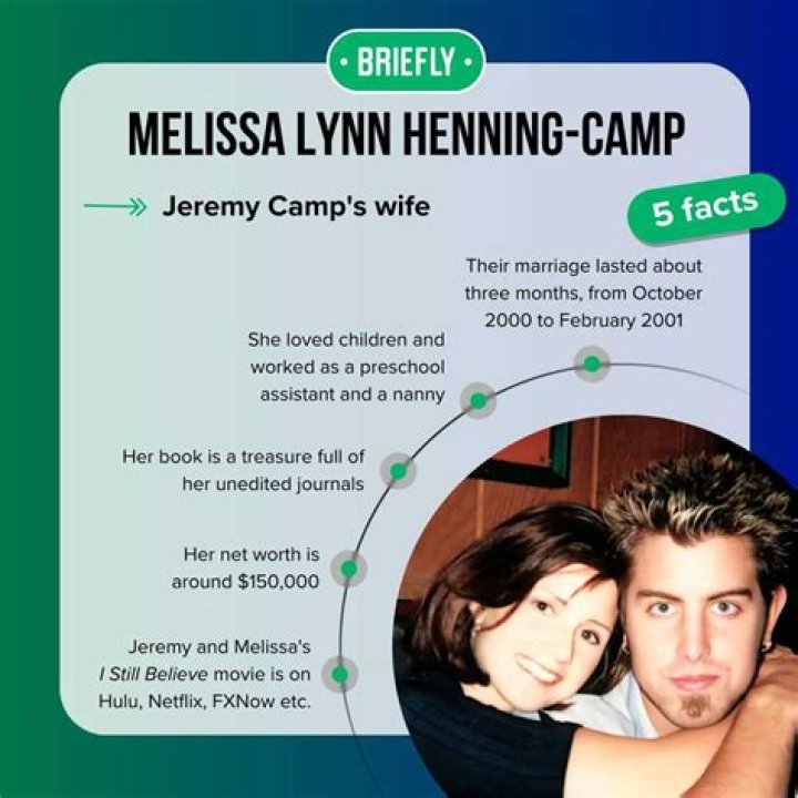 Melissa Lynn HenningCamp The tragic story of Jeremy Camp's wife