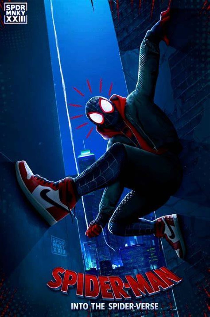 Miles Morales Ultimate SpiderMan, Into the SpiderVerse Black