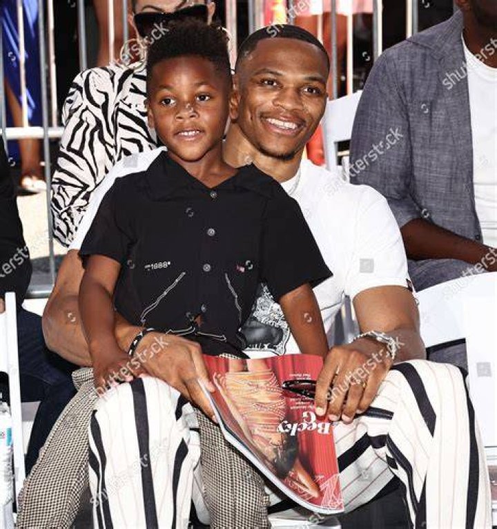 Russell Westbrook Brings Son To Podium, Talks Joining James Harden