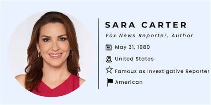 Sara Carter (reporter) bio age, husband, career, podcast (2022)