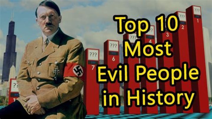 The 10 most evil people ever born on earth Their evil deeds will