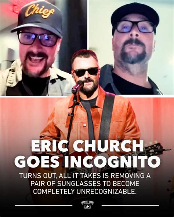 What Does Eric Church Look Like Without Sunglasses On?
